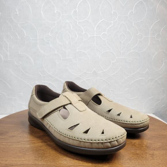 SAS Womens Roamer Shoes 9 Tan Tripad Comfort Leather Slip On Loafer Mocassin - Picture 3 of 12